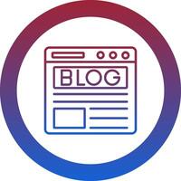 Blog Icon Design Symbol vector