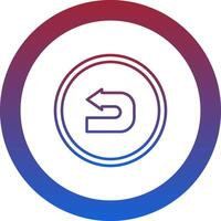 Back Icon Design Symbol vector