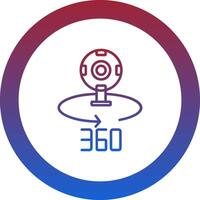 360 Camera Icon Design Symbol vector