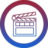 Clapperboard Icon Design Symbol vector