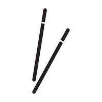 Two chopsticks on a white background vector