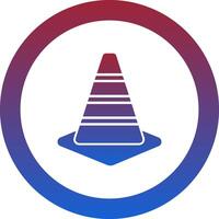 Traffic Cone Icon Design Symbol vector
