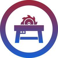 Table Saw Icon Design Symbol vector