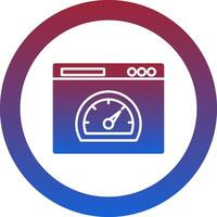 Speed Test Icon Design Symbol vector