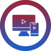 Screen Mirroring Icon Design Symbol vector