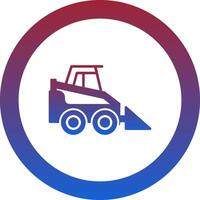 Skid Steer Loader Icon Design Symbol vector