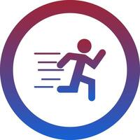 Running Icon Design Symbol vector