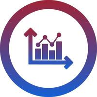 Growth Chart Icon Design Symbol vector