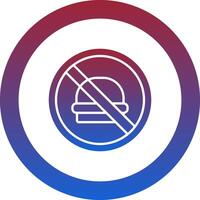 No Fast Food Icon Design Symbol vector