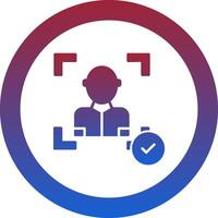 Face Scan Icon Design Symbol vector