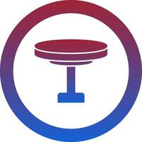Round Table Icon Design Symbol vector