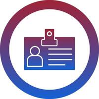 Identification Card Icon Design Symbol vector