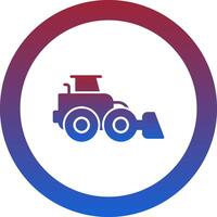 Front Loader Icon Design Symbol vector
