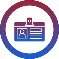 Identification Card Icon Design Symbol vector
