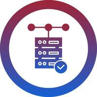 Database Icon Design Symbol vector