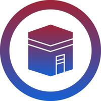 Kaaba Icon Design Symbol vector