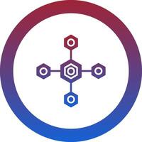 Biomolecular Icon Design Symbol vector