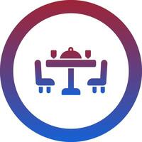 Dining Table Icon Design Symbol vector