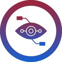 Bionic Eye Icon Design Symbol vector