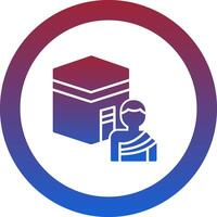 Hajj Icon Design Symbol vector