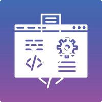 Web Development Illustration Icon vector