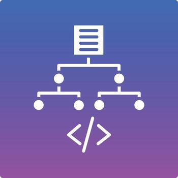 Algorithm Illustration Icon vector