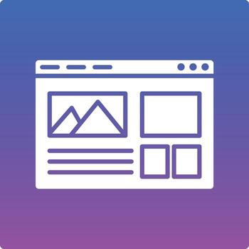 Web Layout Illustration Icon vector