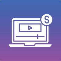 Paid Media Illustration Icon vector