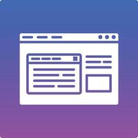 Browser Pop Up Illustration Icon vector