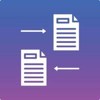 File Sharing Illustration Icon vector