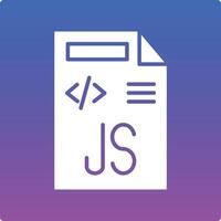 Javascript File Illustration Icon vector