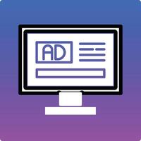 Online Ads Illustration Icon vector