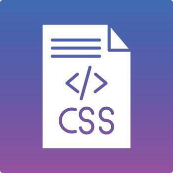 CSS Code Illustration Icon vector