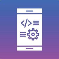 App Development Illustration Icon vector