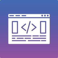 Website Coding Illustration Icon vector