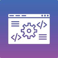 Code Settings Illustration Icon vector