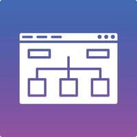 Website Structure Illustration Icon vector