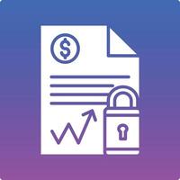 Document Security Illustration Icon vector