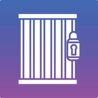 Jail Illustration Icon vector