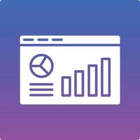 Webpage Statistics Illustration Icon vector
