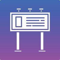 Billboard Illustration Icon vector