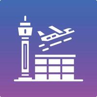 Airport Illustration Icon vector
