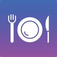 Dinner Illustration Icon vector