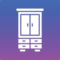 Wardrobe Illustration Icon vector