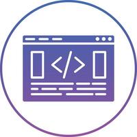 Website Coding Illustration Icon vector