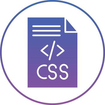 CSS Code Illustration Icon vector