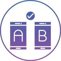 AB Testing Illustration Icon vector