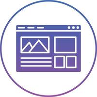 Web Layout Illustration Icon vector