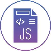 Javascript File Illustration Icon vector