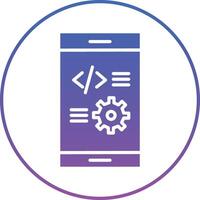 App Development Illustration Icon vector
